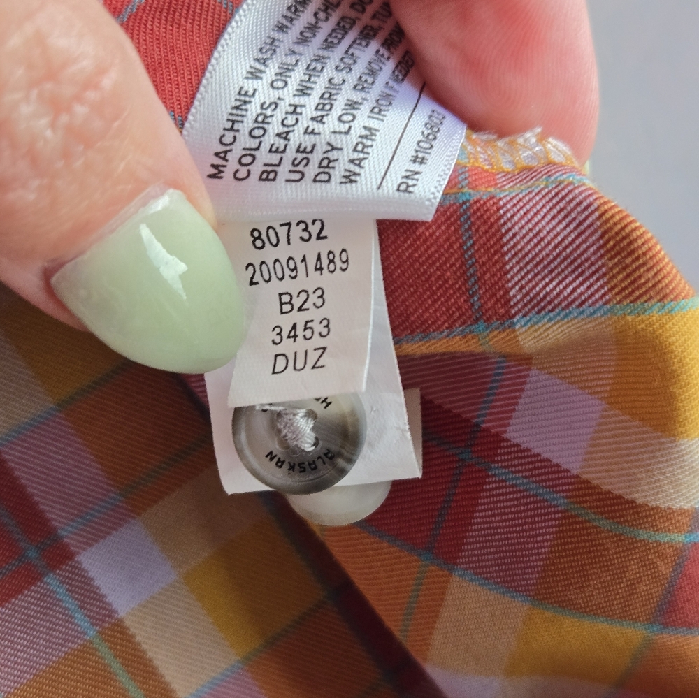 Alaskan Hardgear by Duluth Trading Co. Women’s Plaid Button Down Shirt XS Wool - Picture 8 of 10